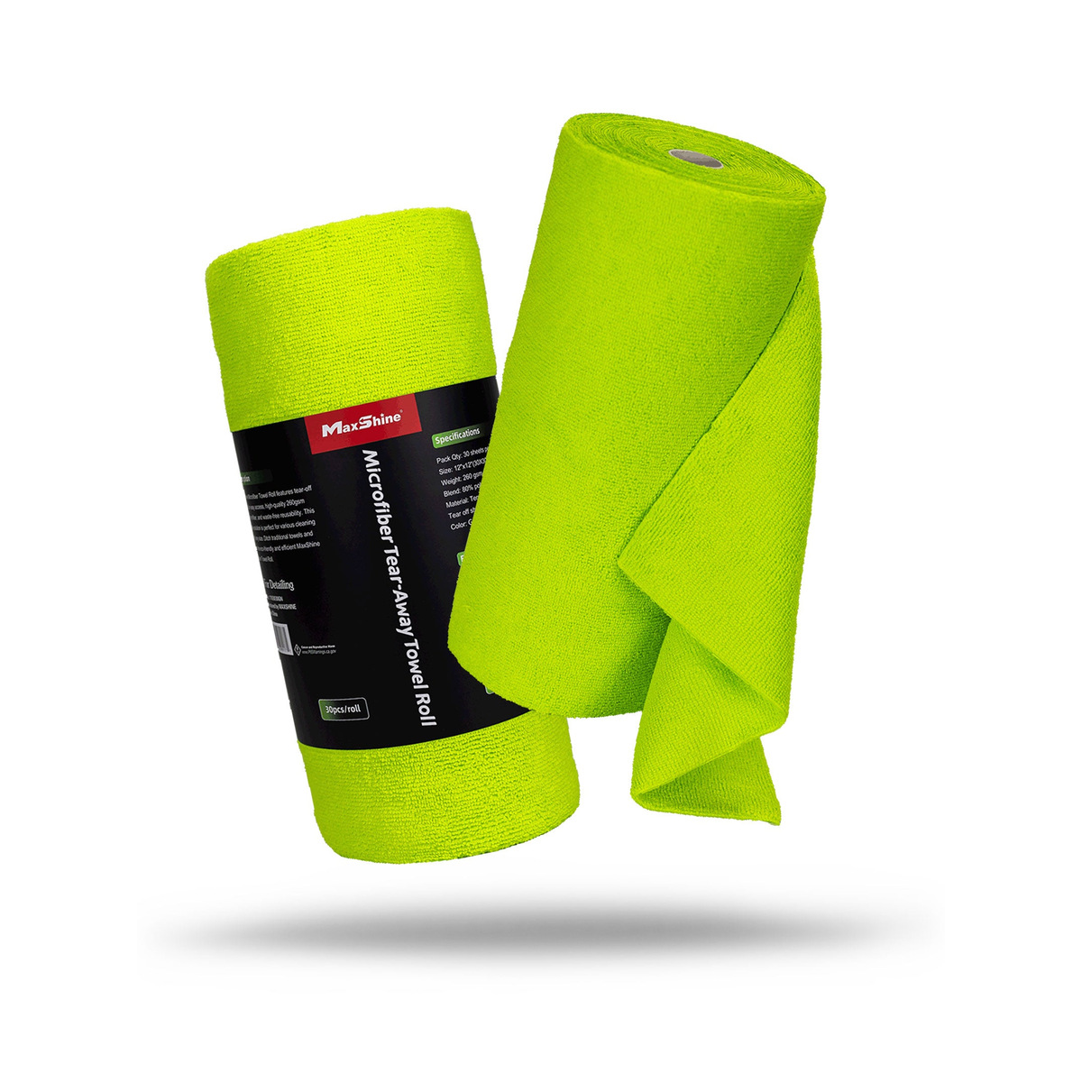 Rouleau de 30 microfibres vertes multi-usages — Maxshine